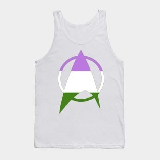 Genderqueer Starfleet Pride Tank Top